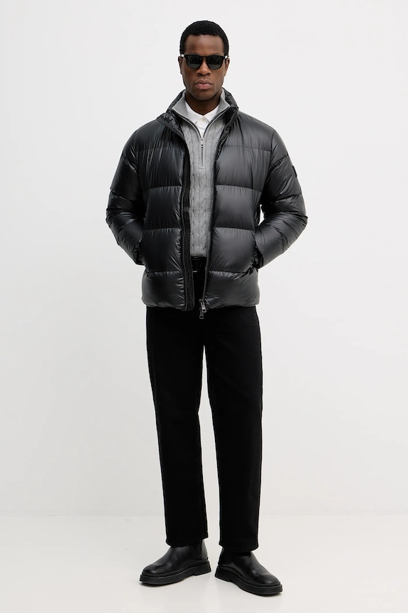 Μπουφάν με επένδυση από πούπουλα Tommy Hilfiger MW0MW40617 μαύρο AW25