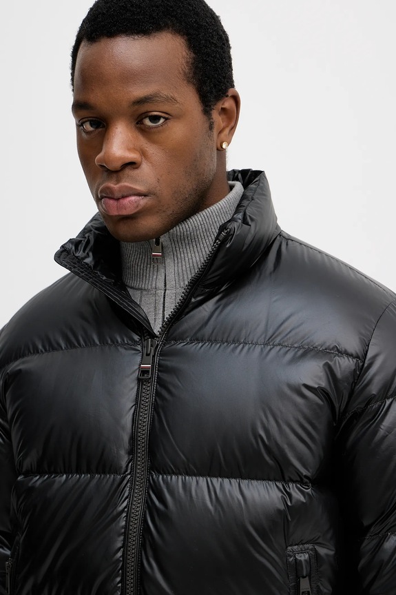 Μπουφάν με επένδυση από πούπουλα Tommy Hilfiger MW0MW40617 μαύρο
