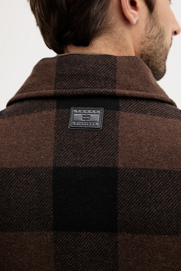 Tommy Hilfiger dzseki gyapjúkeverékből MW0MW40623 barna