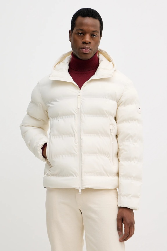 Bunda Tommy Hilfiger zateplené béžová MW0MW40637