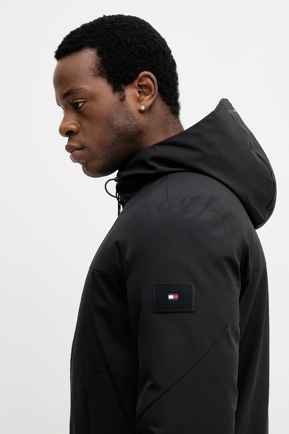 Μπουφάν Tommy Hilfiger μαύρο MW0MW41363