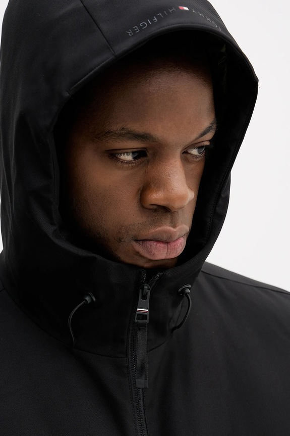 Μπουφάν Tommy Hilfiger MW0MW41363 μαύρο