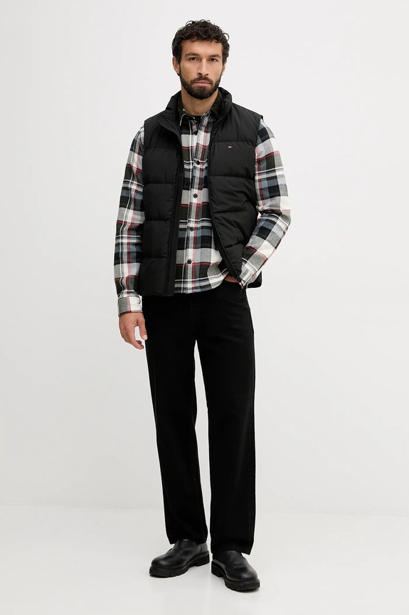 Пухен елек Tommy Hilfiger MW0MW40607 черен AW25