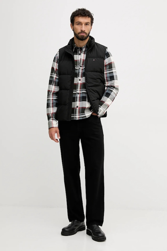 Пухен елек Tommy Hilfiger MW0MW40607 черен AW25