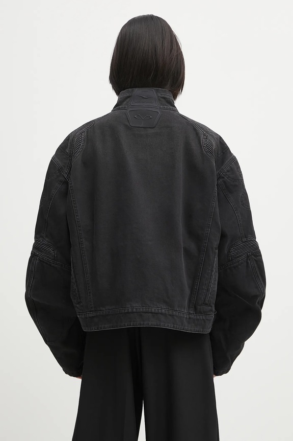 Oblečení Džínová bunda VETEMENTS Racing Denim UH76DJ900B2 černá