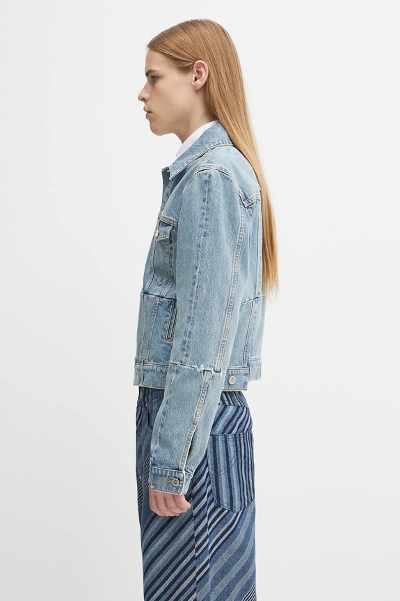 VETEMENTS giacca di jeans Cut-Up Fitted Denim UH76DJ660LB3 blu AW25