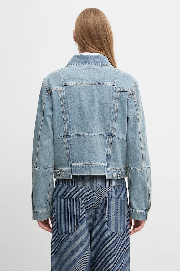 Abbigliamento VETEMENTS giacca di jeans Cut-Up Fitted Denim UH76DJ660LB3 blu