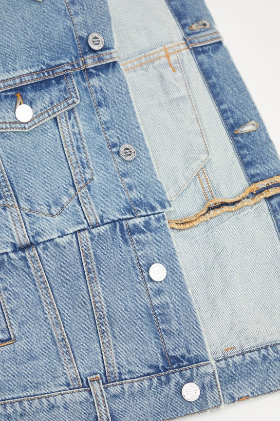 VETEMENTS giacca di jeans Cut-Up Fitted Denim UH76DJ660LB3