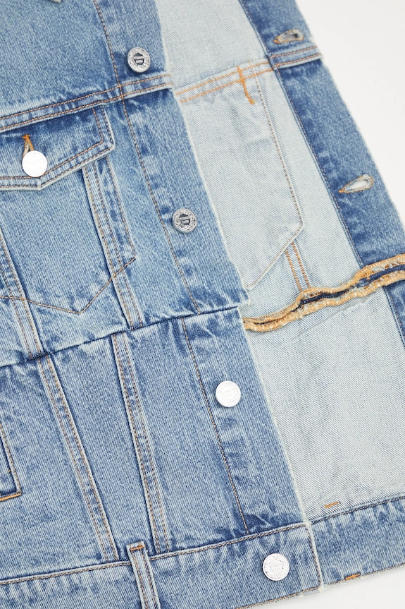 VETEMENTS giacca di jeans Cut-Up Fitted Denim UH76DJ660LB3