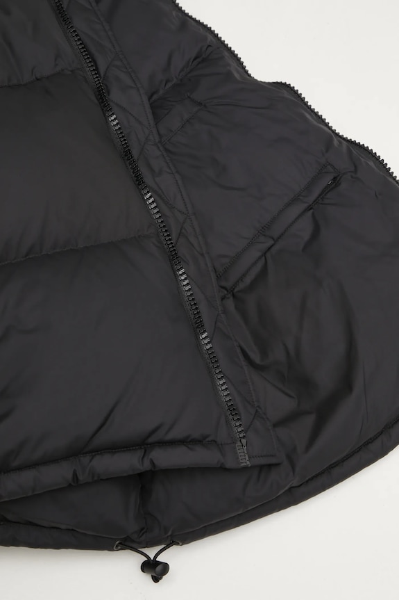 Páperová bunda VETEMENTS Double Logo Boxy Puffer UH76PU220BB čierna
