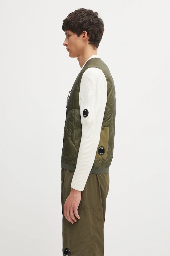 C.P. Company bezrękawnik 19CMVE049A110158A zielony AW25