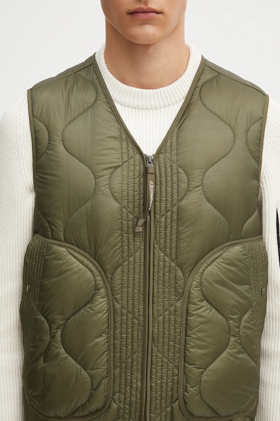 C.P. Company vestă verde 19CMVE049A110158A