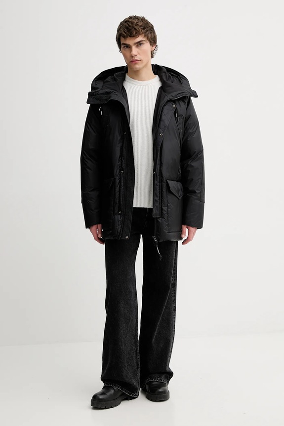 C.P. Company kurtka puchowa 19CMOW184A110467A czarny AW25