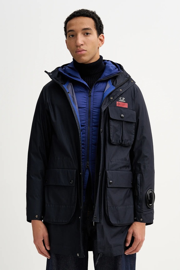 C.P. Company rövid kabát nem bélelt sötétkék 19CMOW189A110089G
