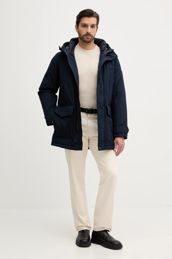 Μπουφάν με επένδυση από πούπουλα Tommy Hilfiger MW0MW40632 σκούρο μπλε AW25
