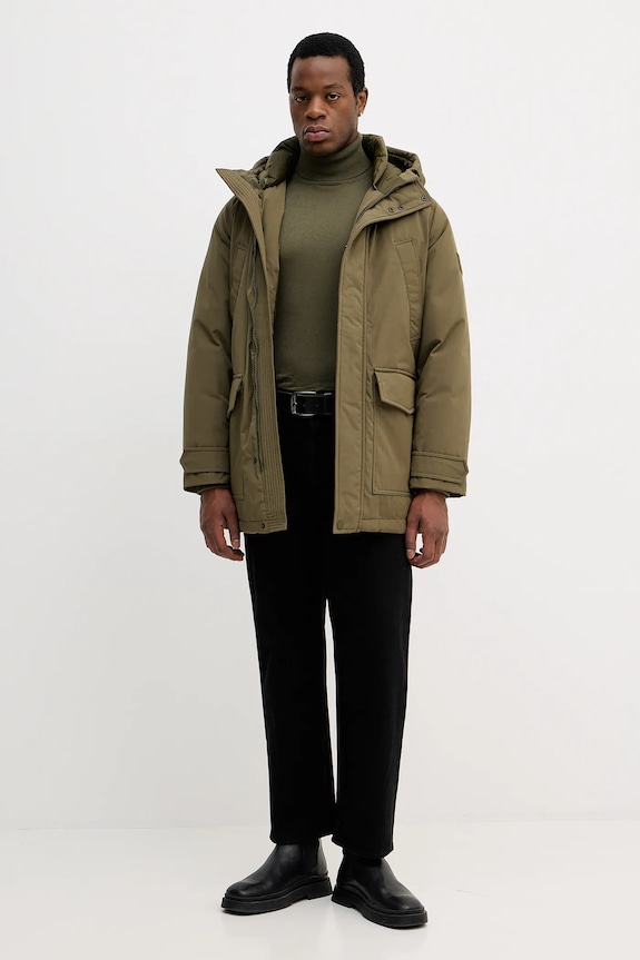 Páperová bunda Tommy Hilfiger MW0MW40632 zelená AW25