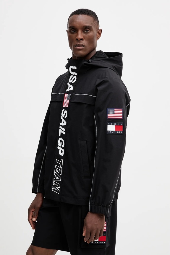 Tommy Hilfiger giacca x SAIL GP con nero MW0MW41413