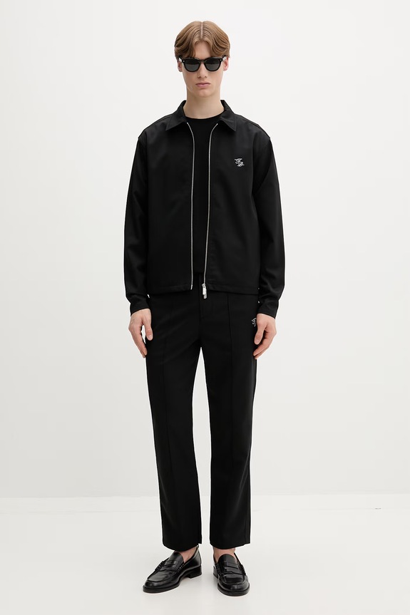 Filling Pieces kurtka przejściowa męska z wełny Coach Twill Wool 422560500247 czarny AW25