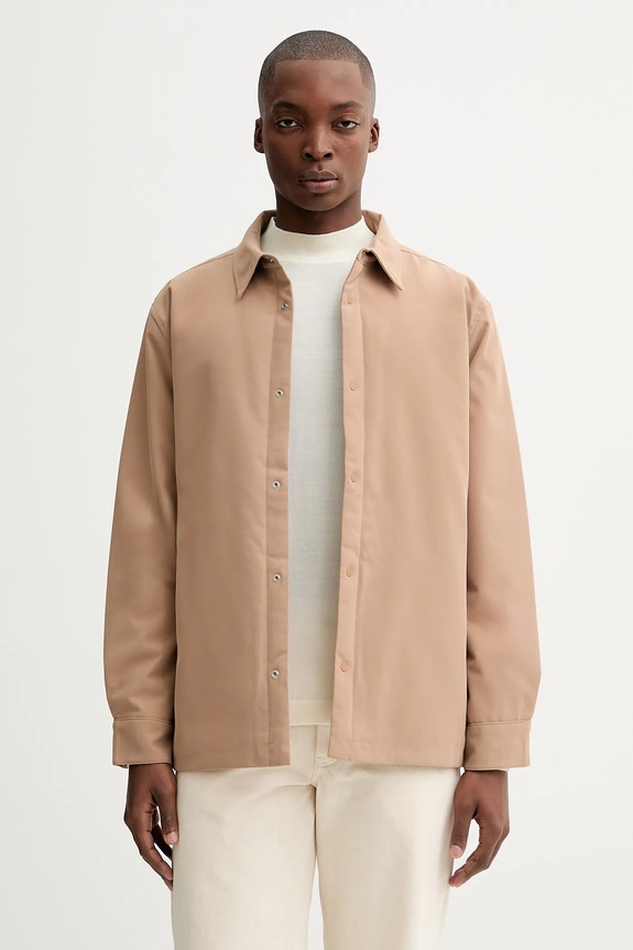 Calvin Klein kurtka bez kaptura brązowy LV04LD133G