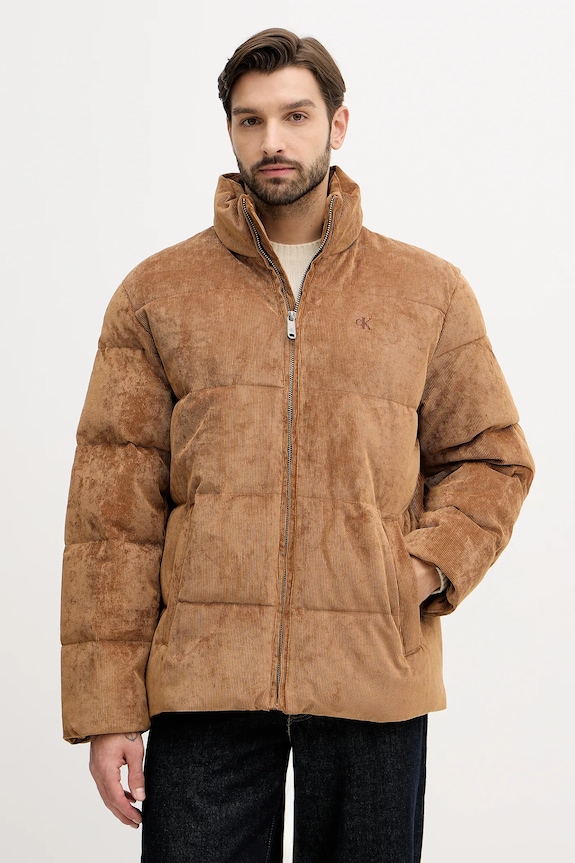 Calvin Klein Jeans rövid kabát szigetelt barna LV04RD501G