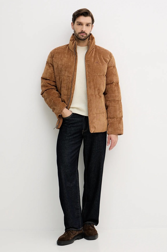 Calvin Klein Jeans rövid kabát LV04RD501G barna AW25