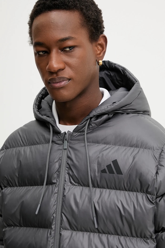 Μπουφάν adidas Essentials Climawarm γκρί JM8399