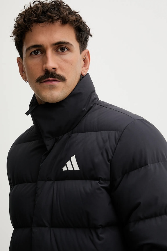 Μπουφάν με επένδυση από πούπουλα adidas Helionic μαύρο JN2092