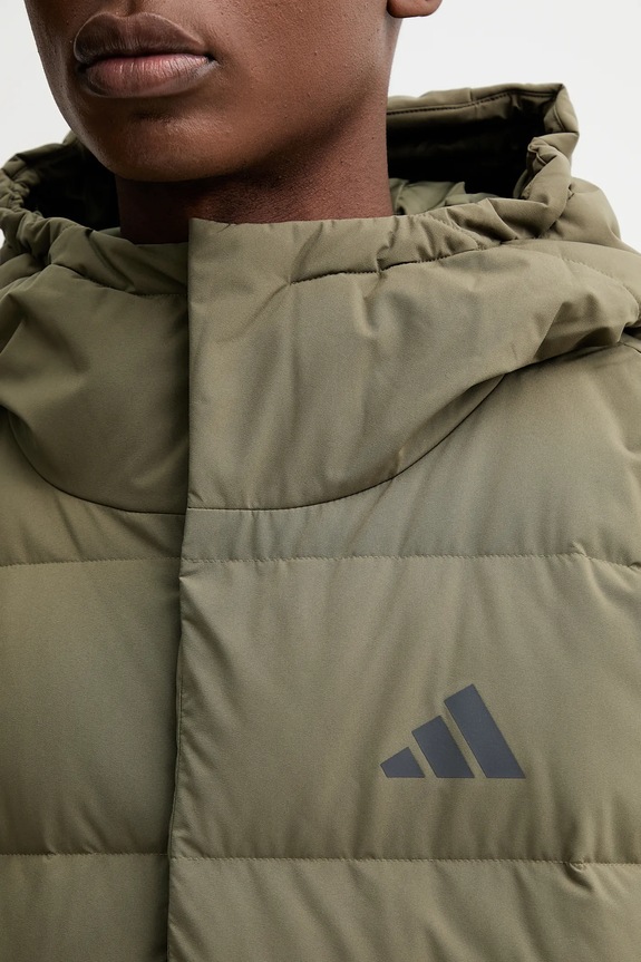Páperová bunda adidas Helionic JX0580 zelená