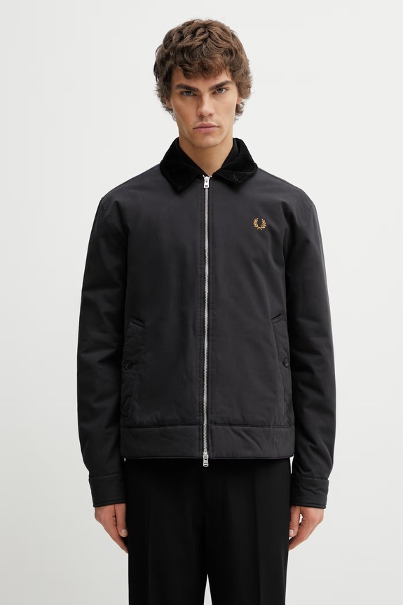Fred Perry kurtka bez kaptura czarny J8535