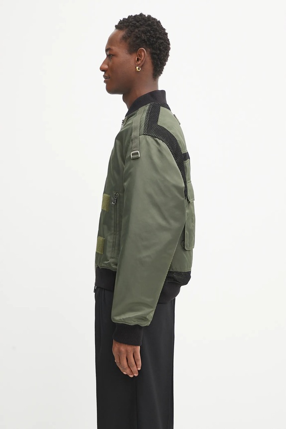 Andersson Bell giacca bomber Flight Layered Washed Bomber awa708m verde AW25