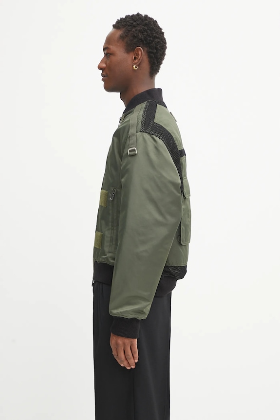 Andersson Bell giacca bomber Flight Layered Washed Bomber awa708m verde AW25