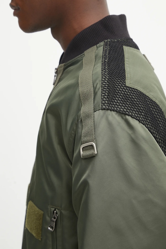 Andersson Bell giacca bomber Flight Layered Washed Bomber verde awa708m