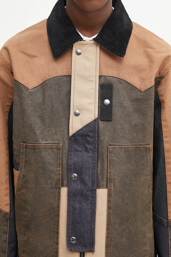 Куртка Andersson Bell Patchwork Washed коричневий awa716m