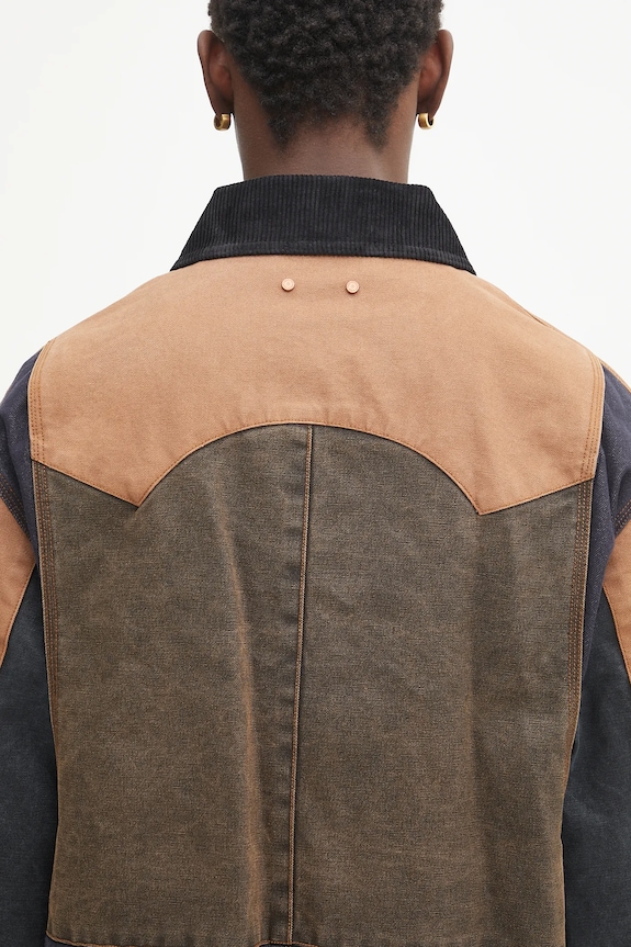 Куртка Andersson Bell Patchwork Washed awa716m коричневий