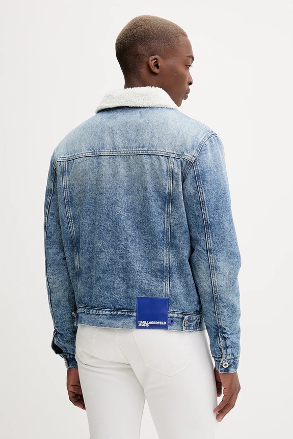 Oblečenie Rifľová bunda Karl Lagerfeld Jeans A4M14014 modrá