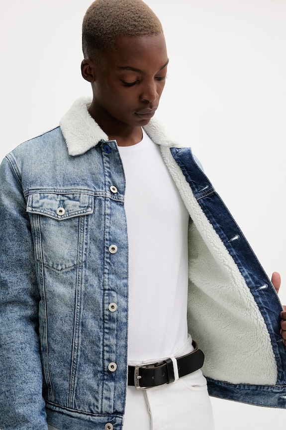 Rifľová bunda Karl Lagerfeld Jeans A4M14014