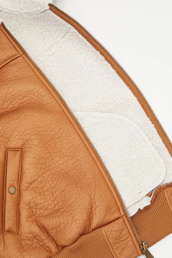 Jakna Alpha Industries B-15 Modified 258117 smeđa