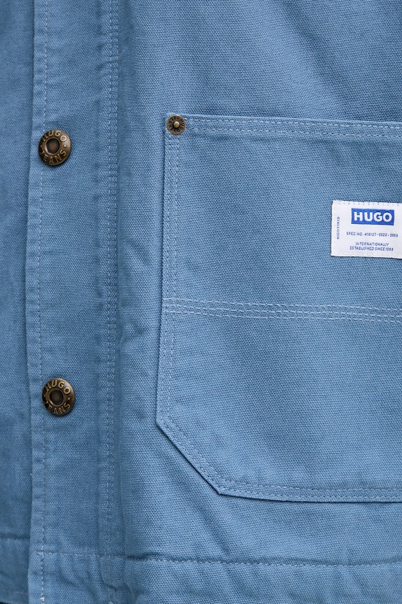 Bavlnená bunda Hugo Blue Brams254W1 50546738 modrá