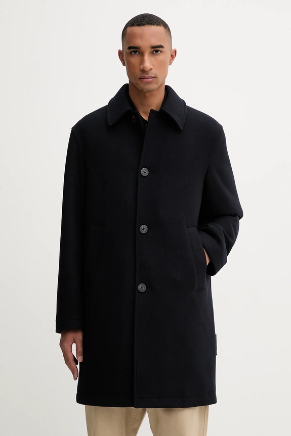 Παλτό Marc O'Polo oversize σκούρο μπλε 5000007664