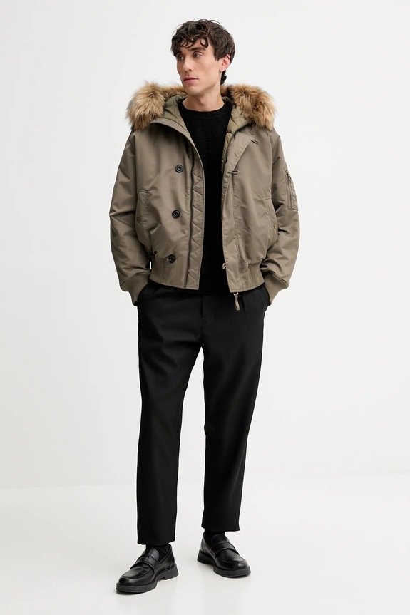 Bunda HUGO Brako2541 50546230 zelená AW25