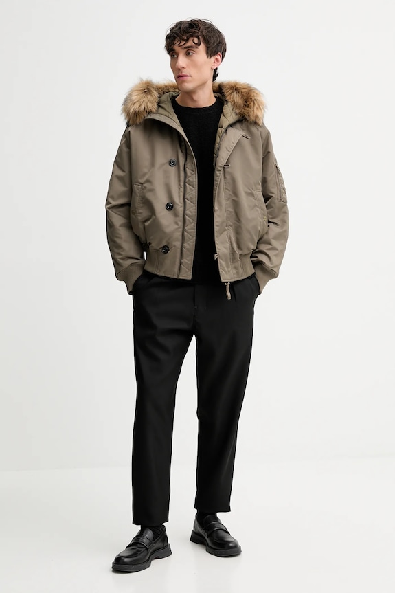 Bunda HUGO Brako2541 50546230 zelená AW25