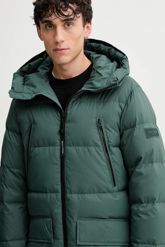 Μπουφάν με επένδυση από πούπουλα Marc O'Polo πράσινο 5000009000