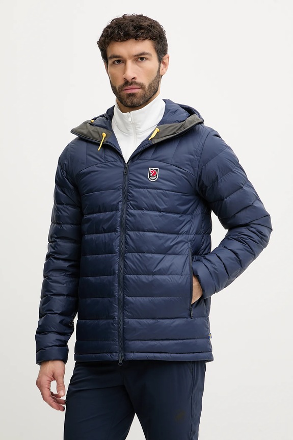 Páperová bunda Fjallraven Expedition jemné zateplenie tmavomodrá F86121