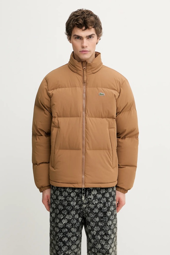 Lacoste kurtka puchowa brązowy BH5154