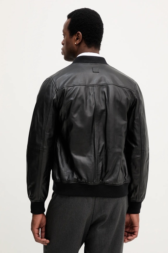 Abbigliamento Liu Jo giacca in pelle stile bomber QXX058.P0407 nero