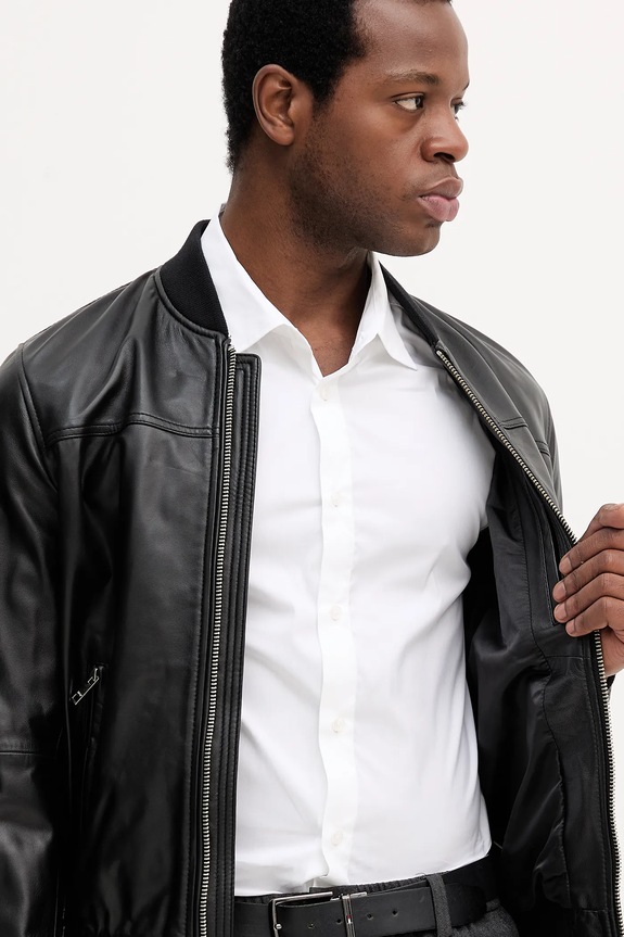 Liu Jo giacca in pelle stile bomber QXX058.P0407