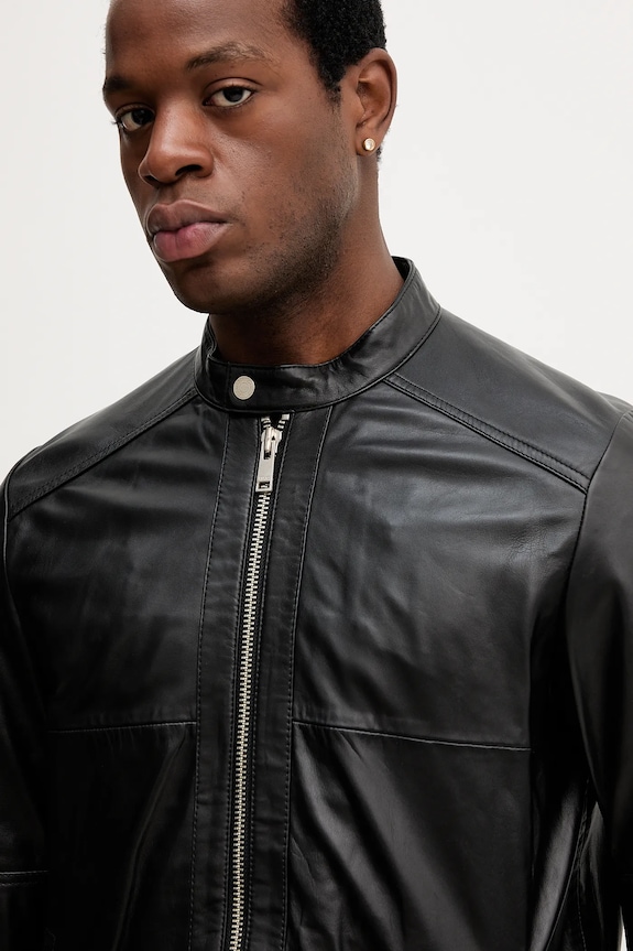 Liu Jo giacca in pelle nero QXX059.P0407