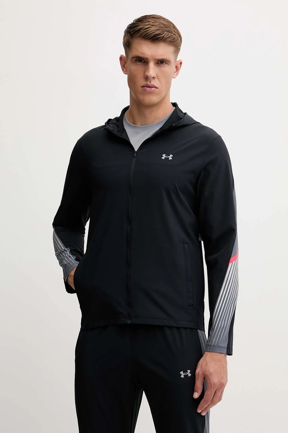 Športna jakna Under Armour Velociti Storm Drugo črna 6005900