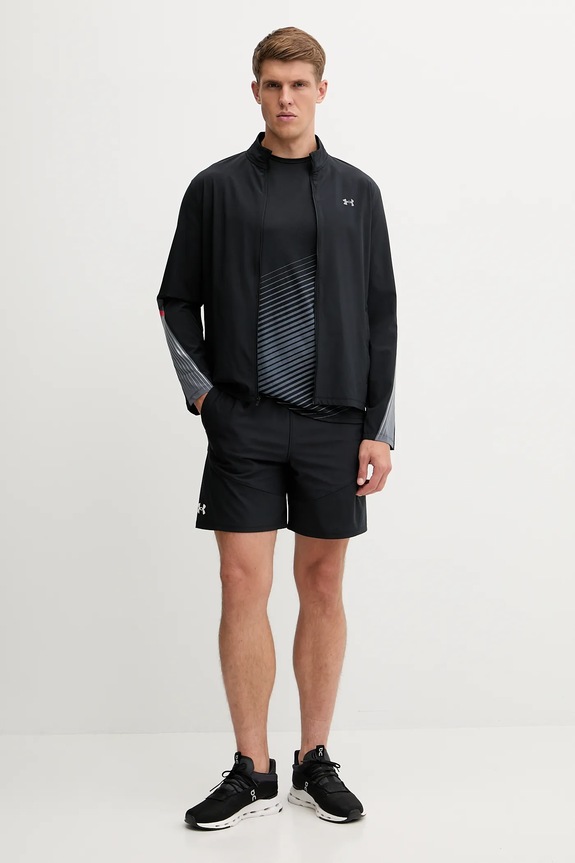 Tréningová bunda Under Armour Velociti Storm 6005901 čierna AW25