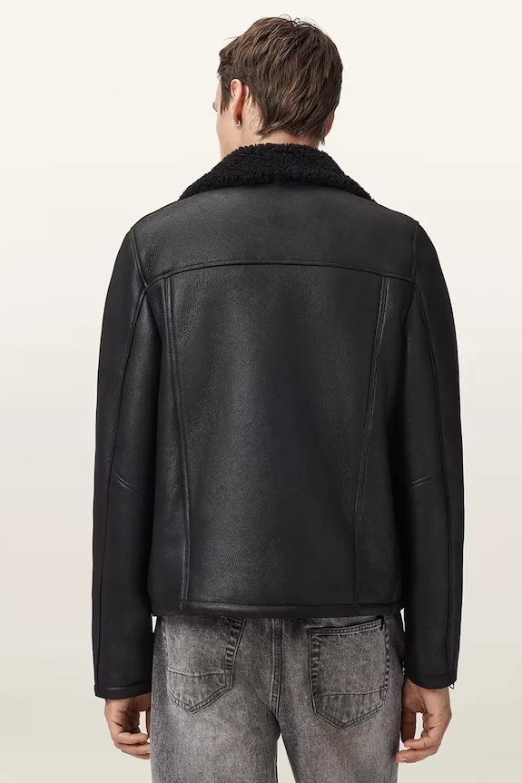 Шкіряна байкерська куртка AllSaints CORREZ M022LD